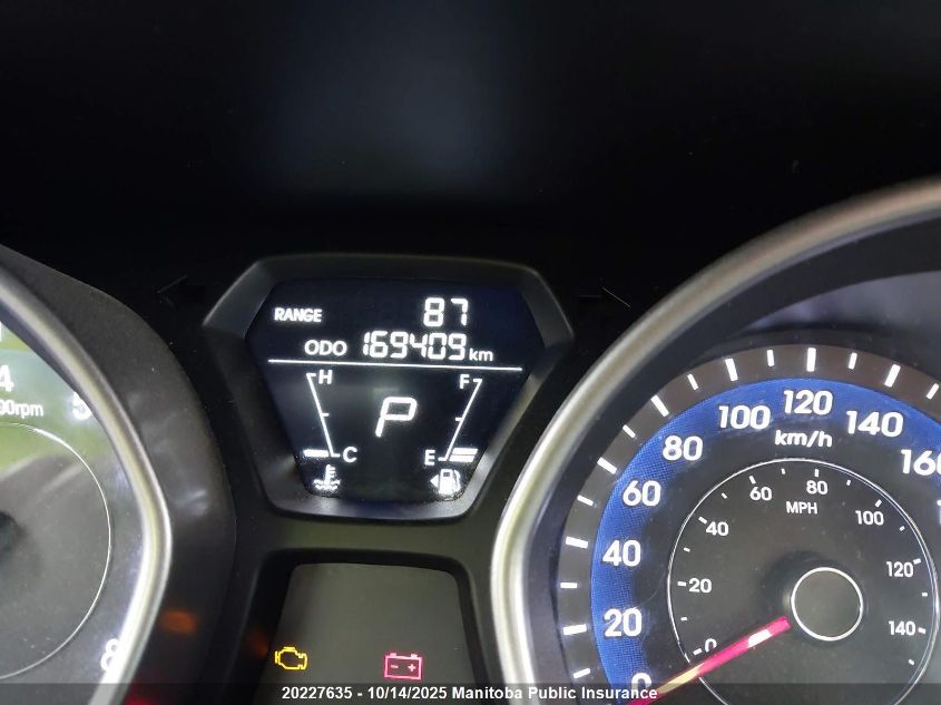 2013 Hyundai Elantra Limited VIN: 5NPDH4AE2DH260288 Lot: 20227635