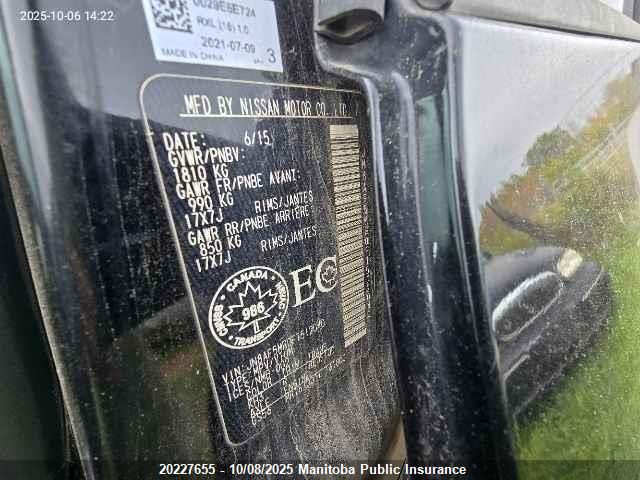 2015 Nissan Juke S/Sv/Sl/Nismo VIN: JN8AF5MR0FT512040 Lot: 20227655