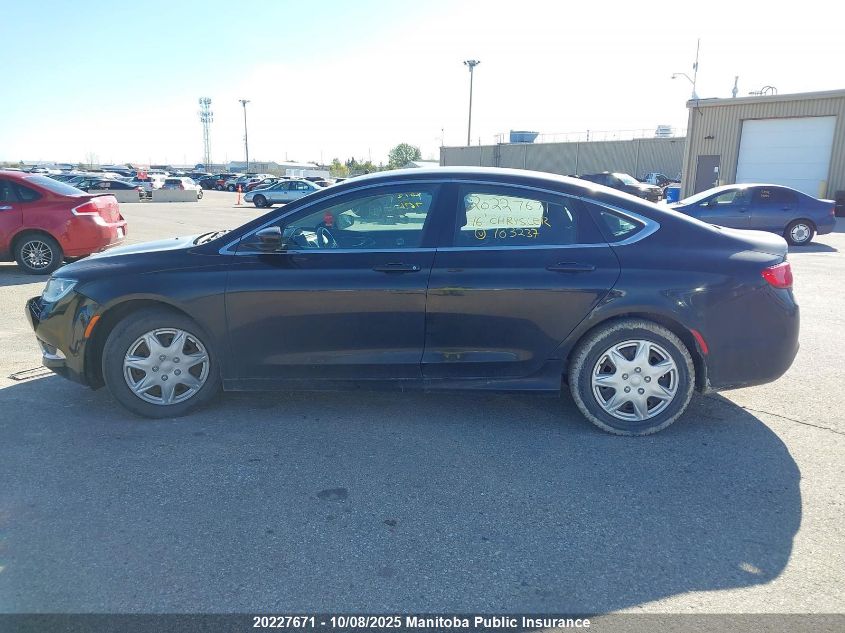 2016 Chrysler 200 Limited VIN: 1C3CCCAB8GN103237 Lot: 20227671