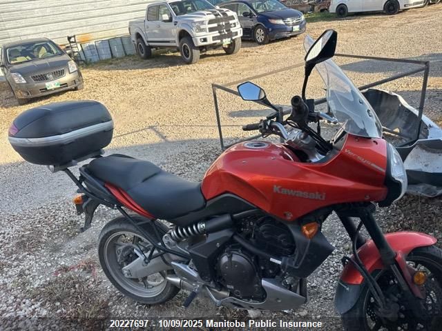 2007 Kawasaki Kle650 Versys VIN: JKALEEA157A005082 Lot: 20227697