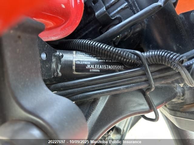 2007 Kawasaki Kle650 Versys VIN: JKALEEA157A005082 Lot: 20227697