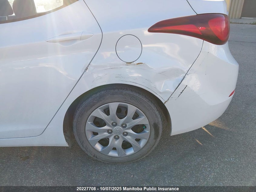 2016 Hyundai Elantra Gl VIN: 5NPDH4AE3GH767334 Lot: 20227708