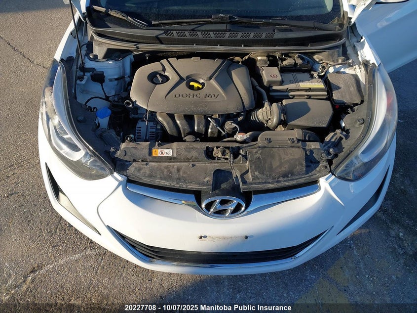 2016 Hyundai Elantra Gl VIN: 5NPDH4AE3GH767334 Lot: 20227708