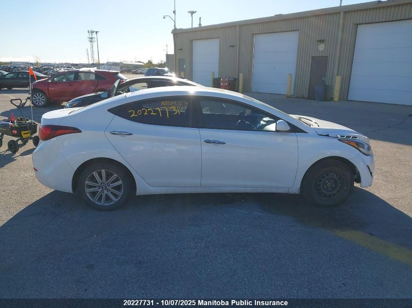 2014 Hyundai Elantra Gl VIN: 5NPDH4AE8EH517360 Lot: 20227731