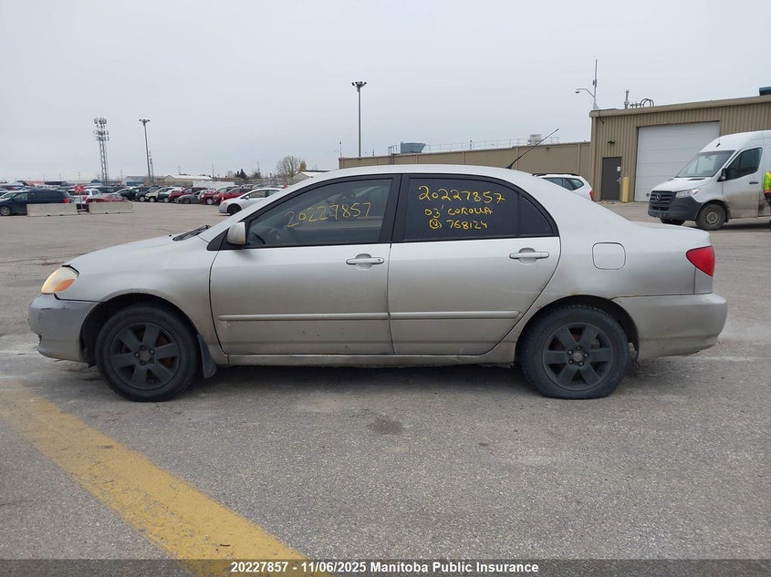 2T1BR32E53C768124 2003 TOYOTA COROLLA photo no. 14