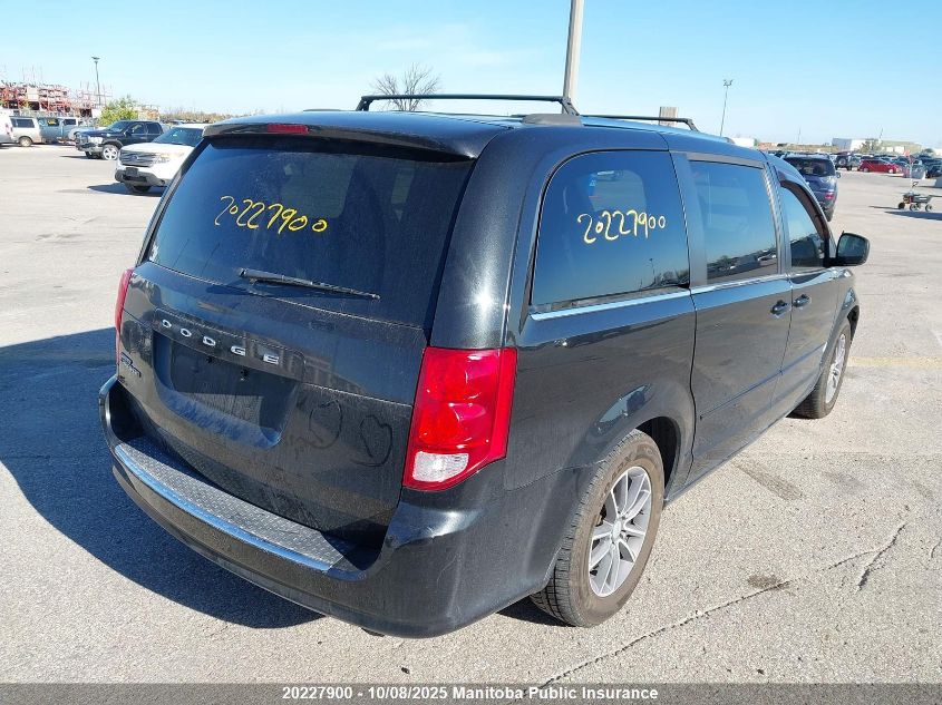 2016 Dodge Grand Caravan Sxt VIN: 2C4RDGBG5GR244595 Lot: 20227900