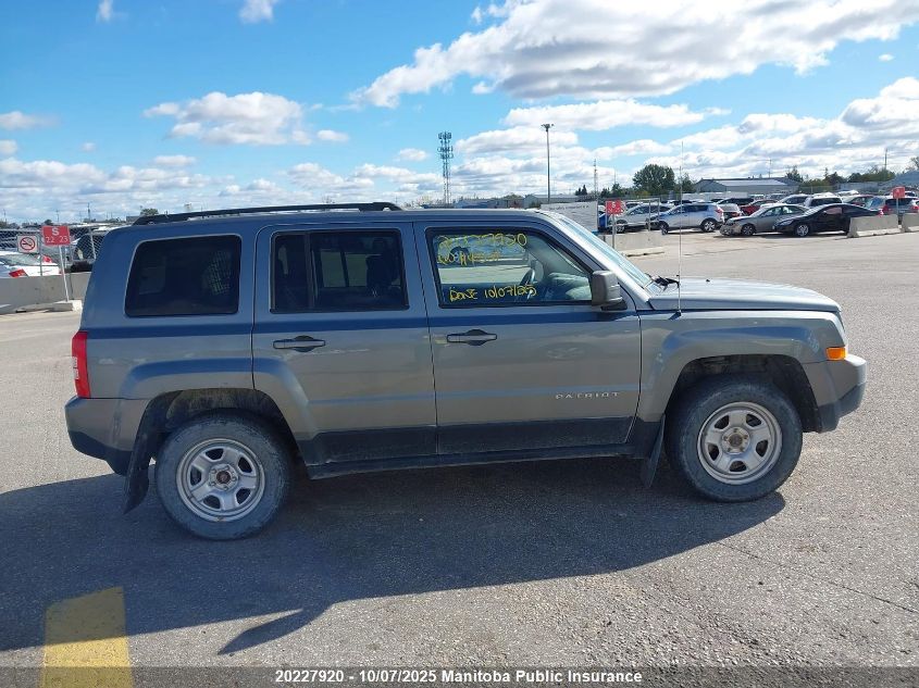 2013 Jeep Patriot VIN: 1C4NJRAB8DD114334 Lot: 20227920