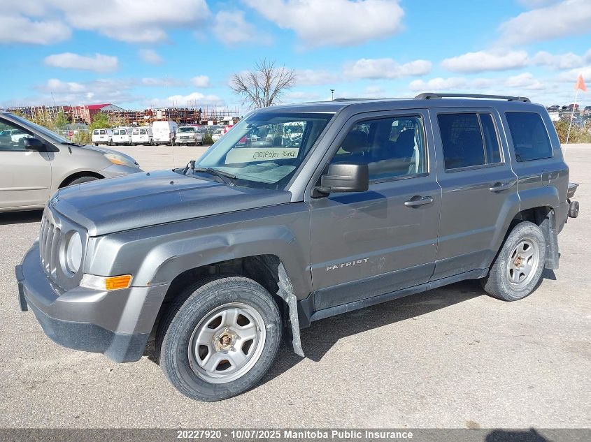 2013 Jeep Patriot VIN: 1C4NJRAB8DD114334 Lot: 20227920