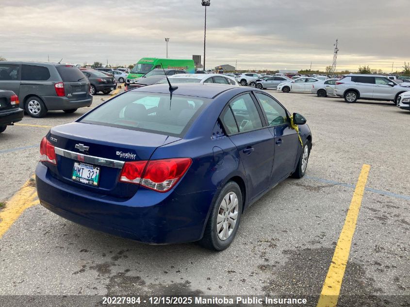 2013 Chevrolet Cruze Ls VIN: 1G1PL5SH7D7282620 Lot: 20227984