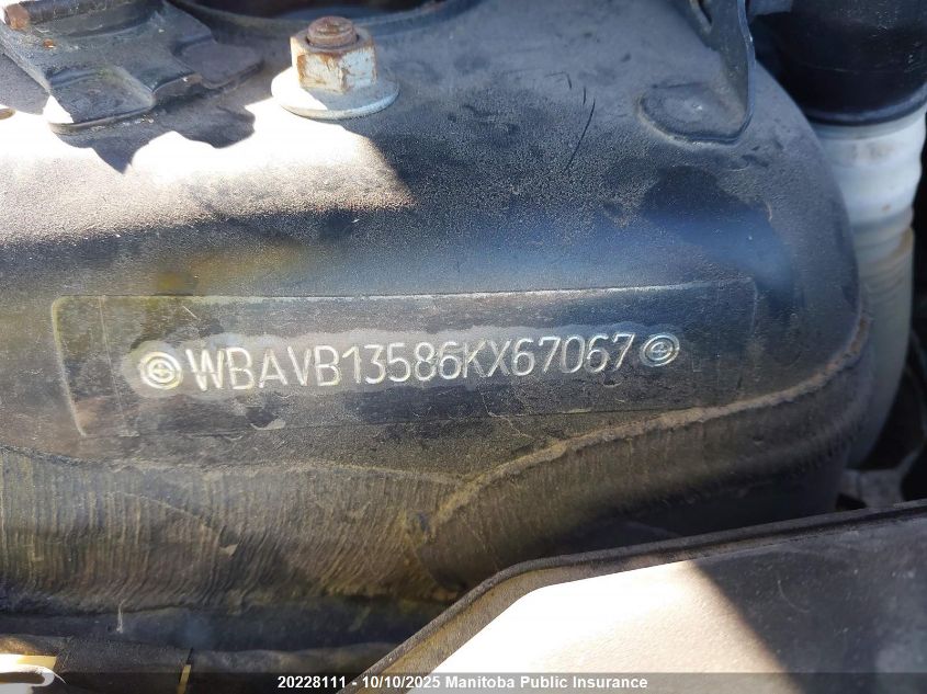 2006 BMW 325I VIN: WBAVB13586KX67067 Lot: 20228111