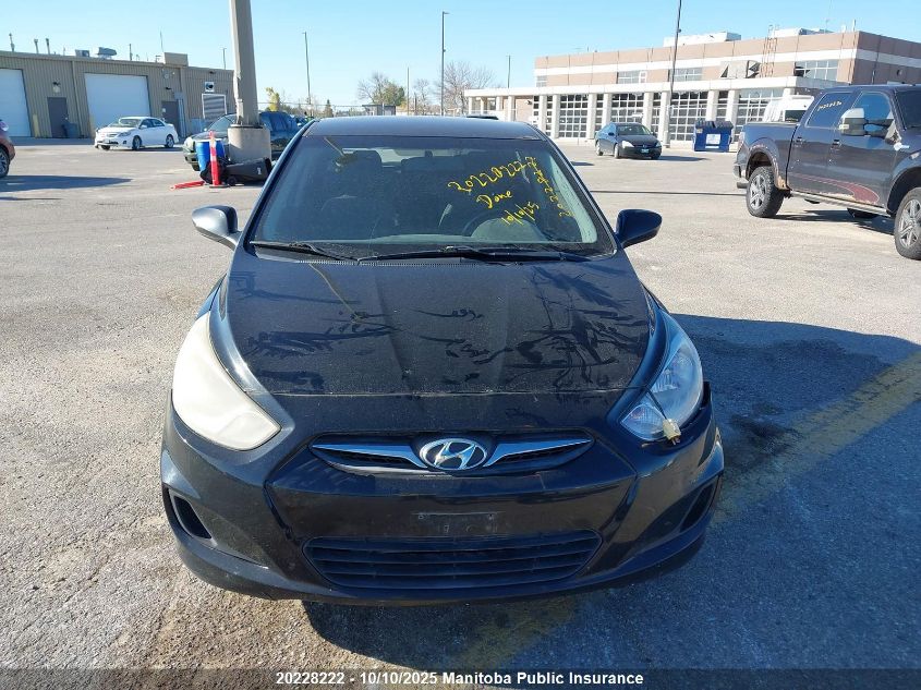 2013 Hyundai Accent Gl VIN: KMHCT5AE1DU076560 Lot: 20228222