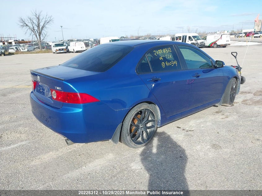 2005 Acura Tsx VIN: JH4CL95835C800304 Lot: 20228312
