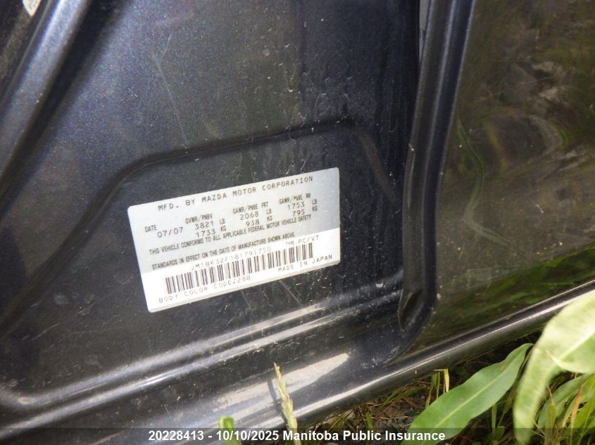 2008 Mazda 3 I VIN: JM1BK32F181791750 Lot: 20228413