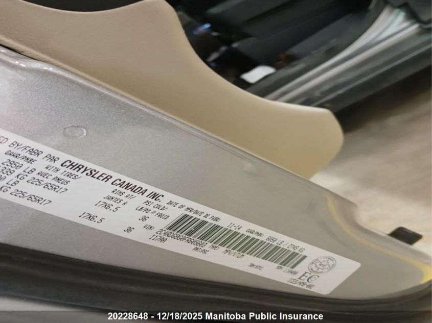 2015 Dodge Grand Caravan Cvp VIN: 2C4RDGBG0FR605603 Lot: 20228648