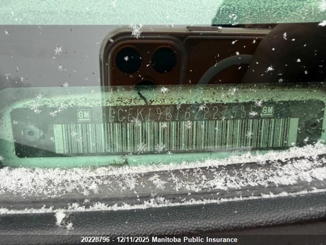 2006 Chevrolet Silverado 1500 Ext Cab VIN: 1GCEK19B16Z227535 Lot: 20228796