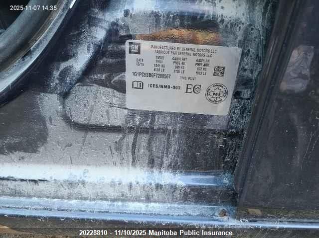 1G1PC5SB6F7288567 2015 CHEVROLET  photo no. 9