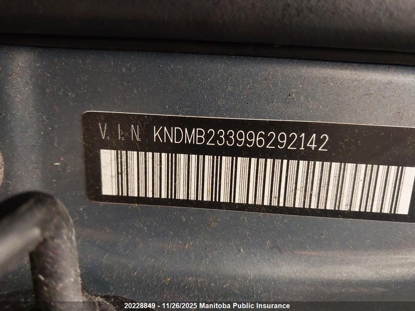 2009 Kia Sedona Lx VIN: KNDMB233996292142 Lot: 20228849