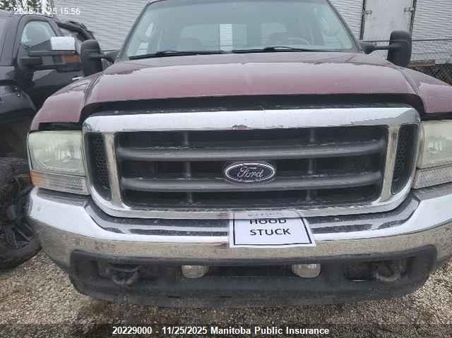 2004 Ford F250 Sd Lariat Crew Cab VIN: 1FTNW21P64EC39945 Lot: 20229000