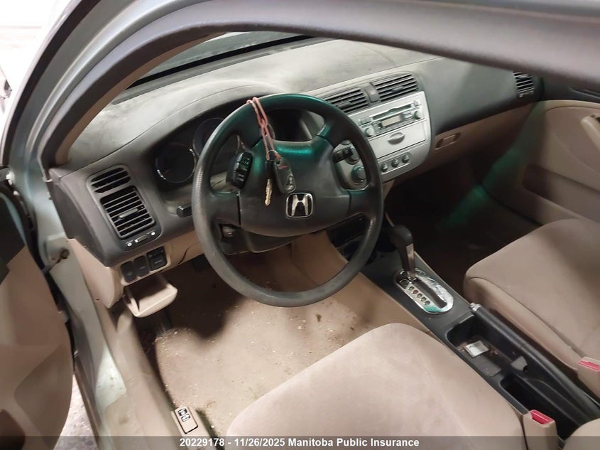 2003 Honda Civic Hybrid VIN: JHMES96523S800278 Lot: 20229178