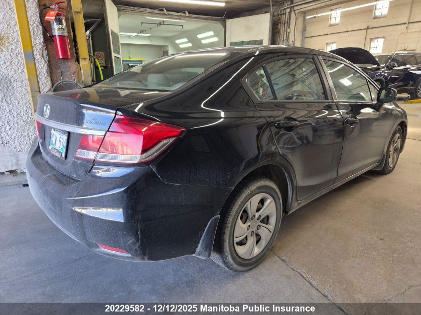 2013 Honda Civic Lx VIN: 2HGFB2F4XDH106260 Lot: 20229582