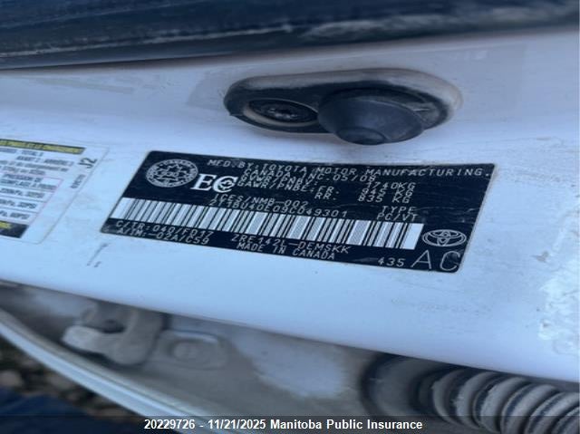 2009 Toyota Corolla S VIN: 2T1BU40E09C049301 Lot: 20229726