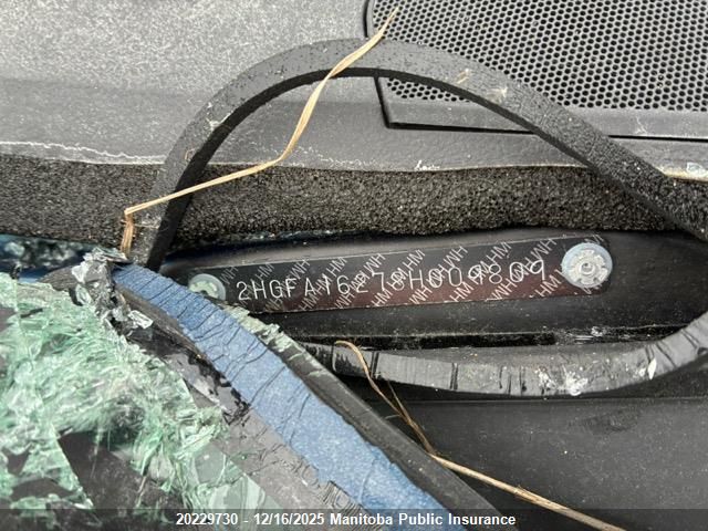 2008 Honda Civic Dx VIN: 2HGFA16278H009809 Lot: 20229730