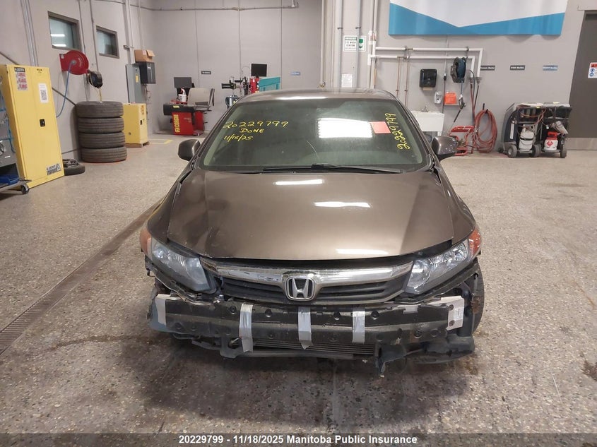 2012 Honda Civic Ex-L VIN: 2HGFB2F92CH026123 Lot: 20229799