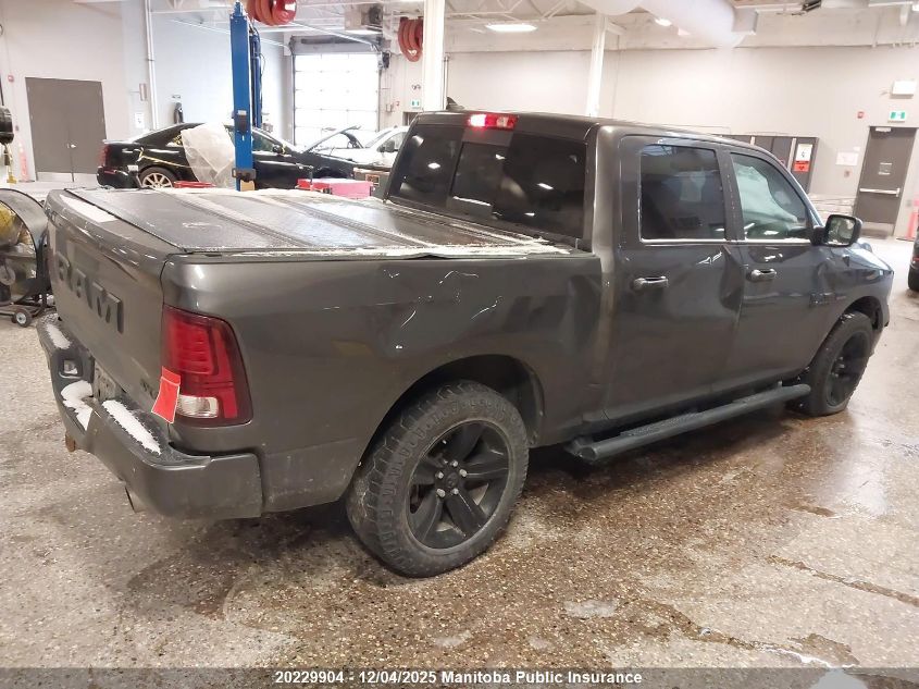 2018 Dodge Ram 1500 Sport Crew Cab VIN: 1C6RR7MT8JS331707 Lot: 20229904