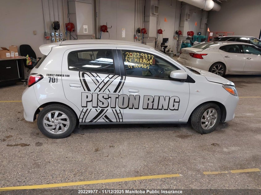 2024 Mitsubishi Mirage Es VIN: ML32AUHJ1RH002805 Lot: 20229977