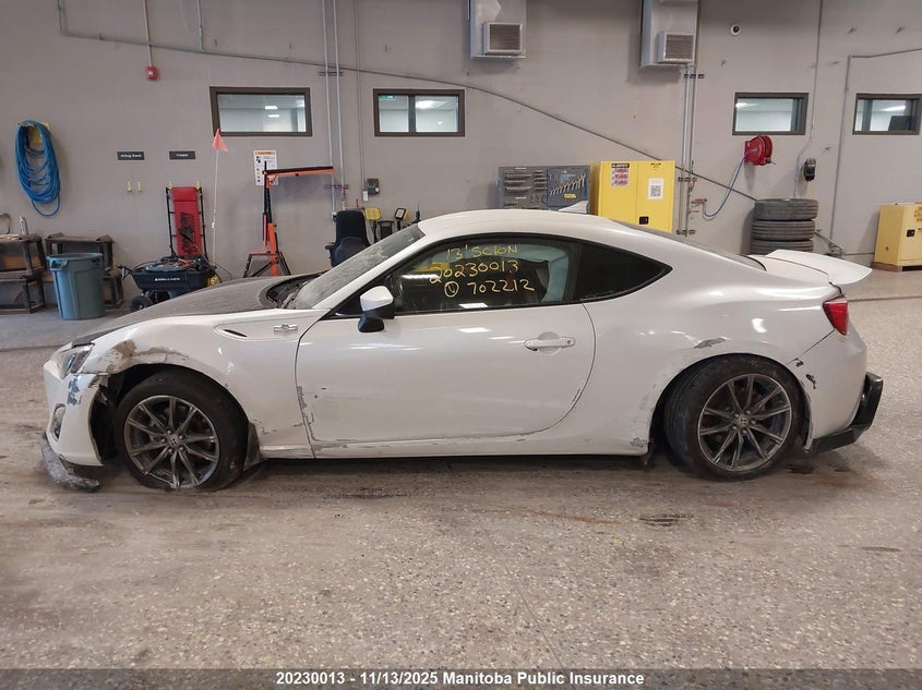 2013 Scion Fr-S VIN: JF1ZNAA11D1702212 Lot: 20230013