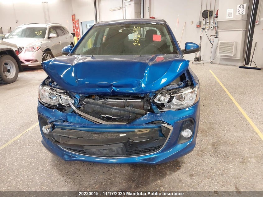 2018 Chevrolet Sonic Lt VIN: 1G1JD6SH3J4109621 Lot: 20230015