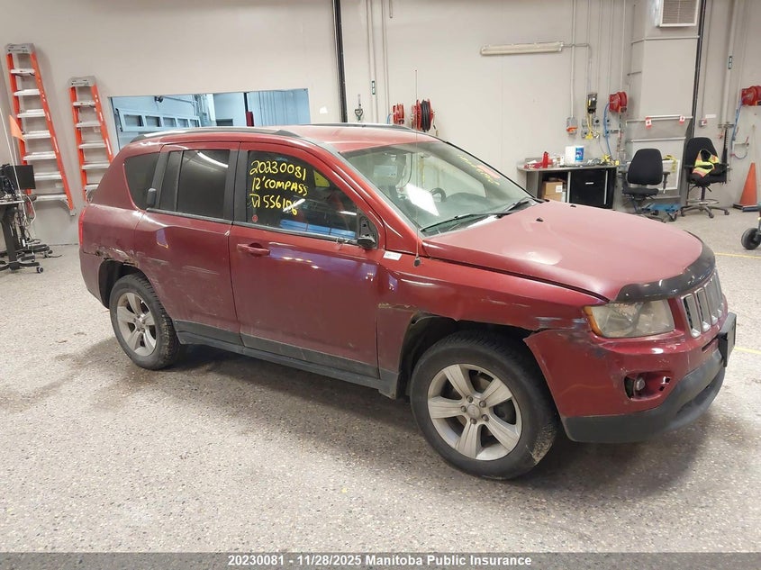 2012 Jeep Compass Sport VIN: 1C4NJDAB0CD556106 Lot: 20230081