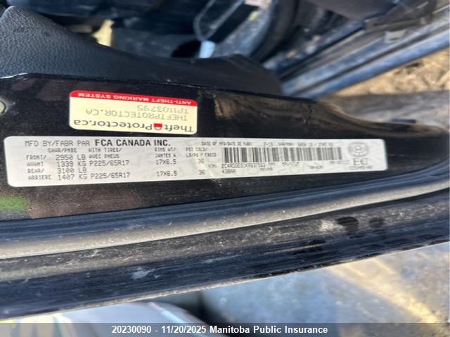 2019 Dodge Grand Caravan Gt VIN: 2C4RDGEG1KR637563 Lot: 20230090