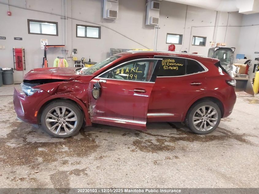 2023 Buick Envision Avenir Turbo VIN: LRBFZSR43PD190203 Lot: 20230103