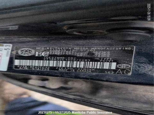 2008 Toyota Corolla S VIN: 2T1BR32E18C876683 Lot: 20230275