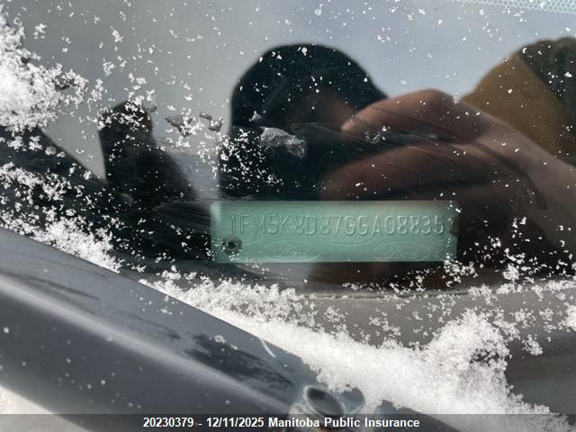 2016 Ford Explorer Xlt VIN: 1FM5K8D87GGA08835 Lot: 20230379