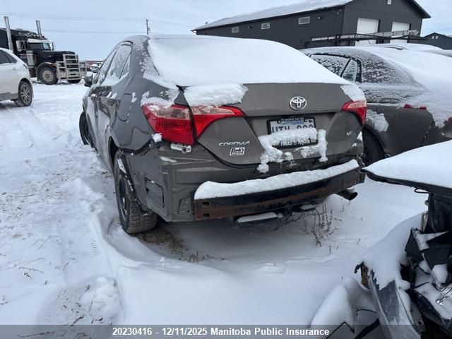 2017 Toyota Corolla Le VIN: 2T1BURHE7HC875952 Lot: 20230416