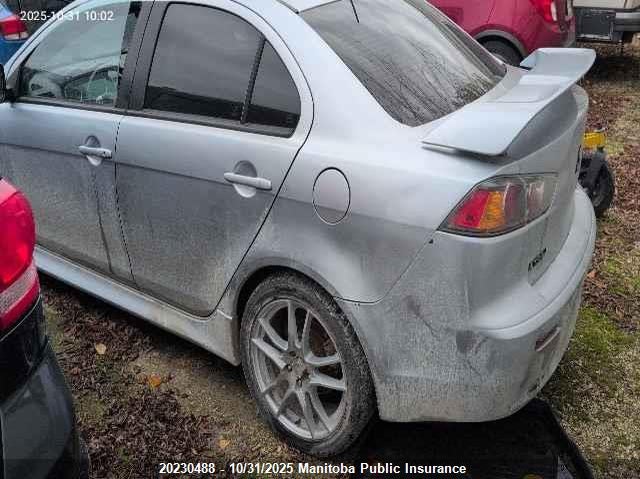 2010 Mitsubishi Lancer grey sedan gasoline JA32U2FUXAU603002 photo #4