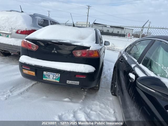 2009 Mitsubishi Lancer De VIN: JA3AU16U09U611269 Lot: 20230881