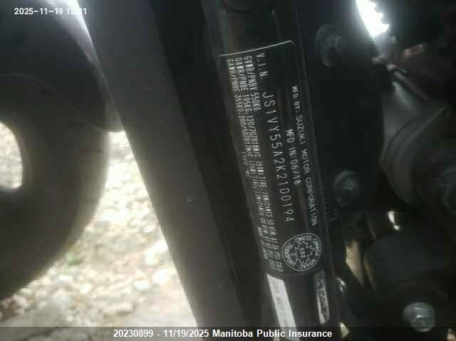 2019 Suzuki VIN: JS1VY55A2K2100194 Lot: 20230899