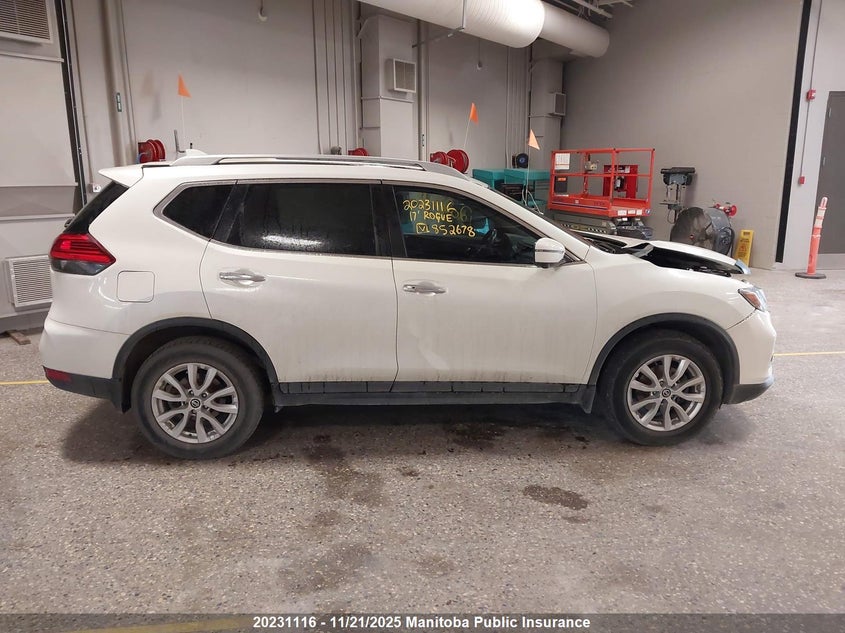 2017 Nissan Rogue Sv VIN: 5N1AT2MV8HC852678 Lot: 20231116