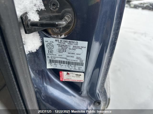 2007 Ford F250 Sd Lariat Supercab VIN: 1FTSX21P77EB20287 Lot: 20231125