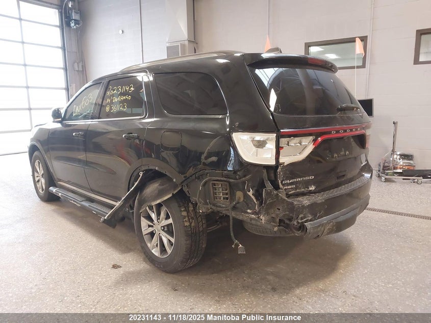 2014 Dodge Durango Limited VIN: 1C4RDJDG1EC361123 Lot: 20231143