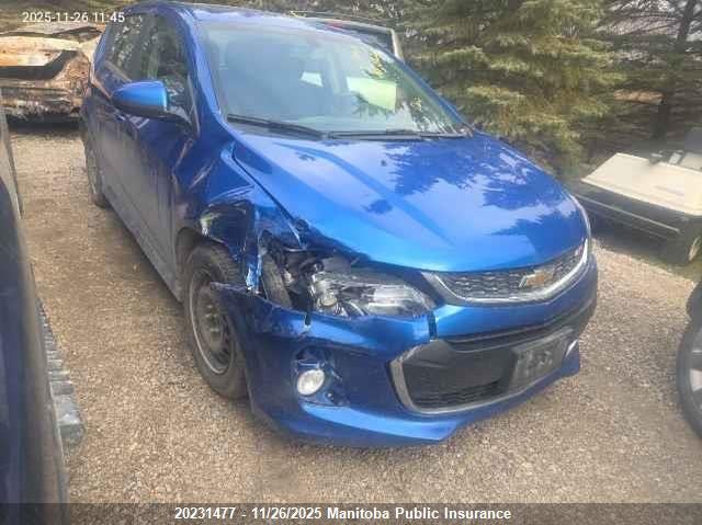 2017 Chevrolet Sonic Lt VIN: 1G1JD6SB5H4140648 Lot: 20231477