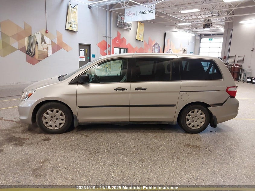 2007 Honda Odyssey Lx VIN: 5FNRL38297B502779 Lot: 20231519