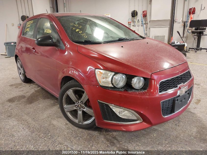 2015 Chevrolet Sonic Rs VIN: 1G1JG6SB5F4168437 Lot: 20231530