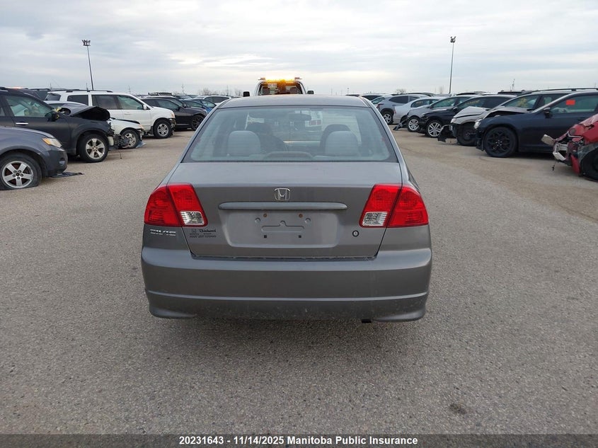 2004 Honda Civic Lx VIN: 2HGES16604H905715 Lot: 20231643