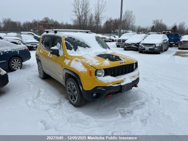 ZACCJBCT6GPC90017 2016 Jeep Renegade Trailhawk auction photo 1