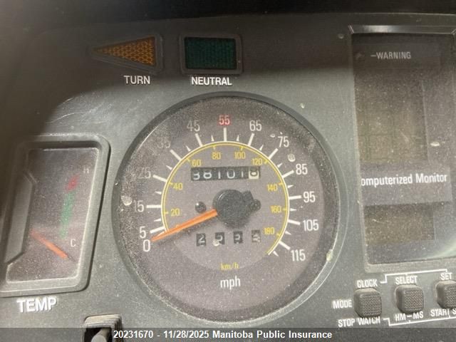 1986 Yamaha Xvz13D Venture Royal VIN: JYA1NL002GA001657 Lot: 20231670