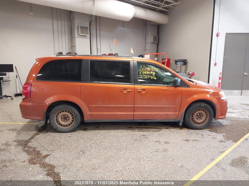 2011 Dodge Grand Caravan Se VIN: 2D4RN4DG9BR753416 Lot: 20231870